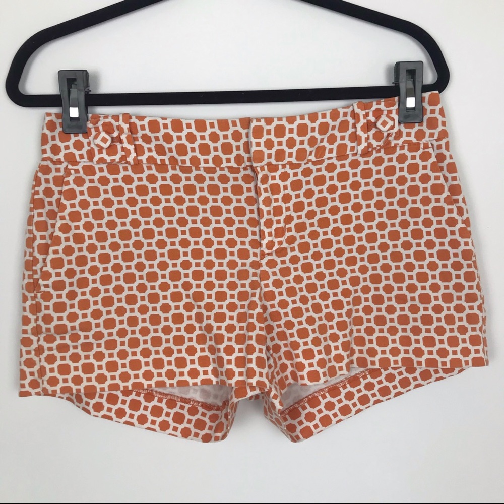 Banana Republic Ryan Fit SHORT orange geometric 6